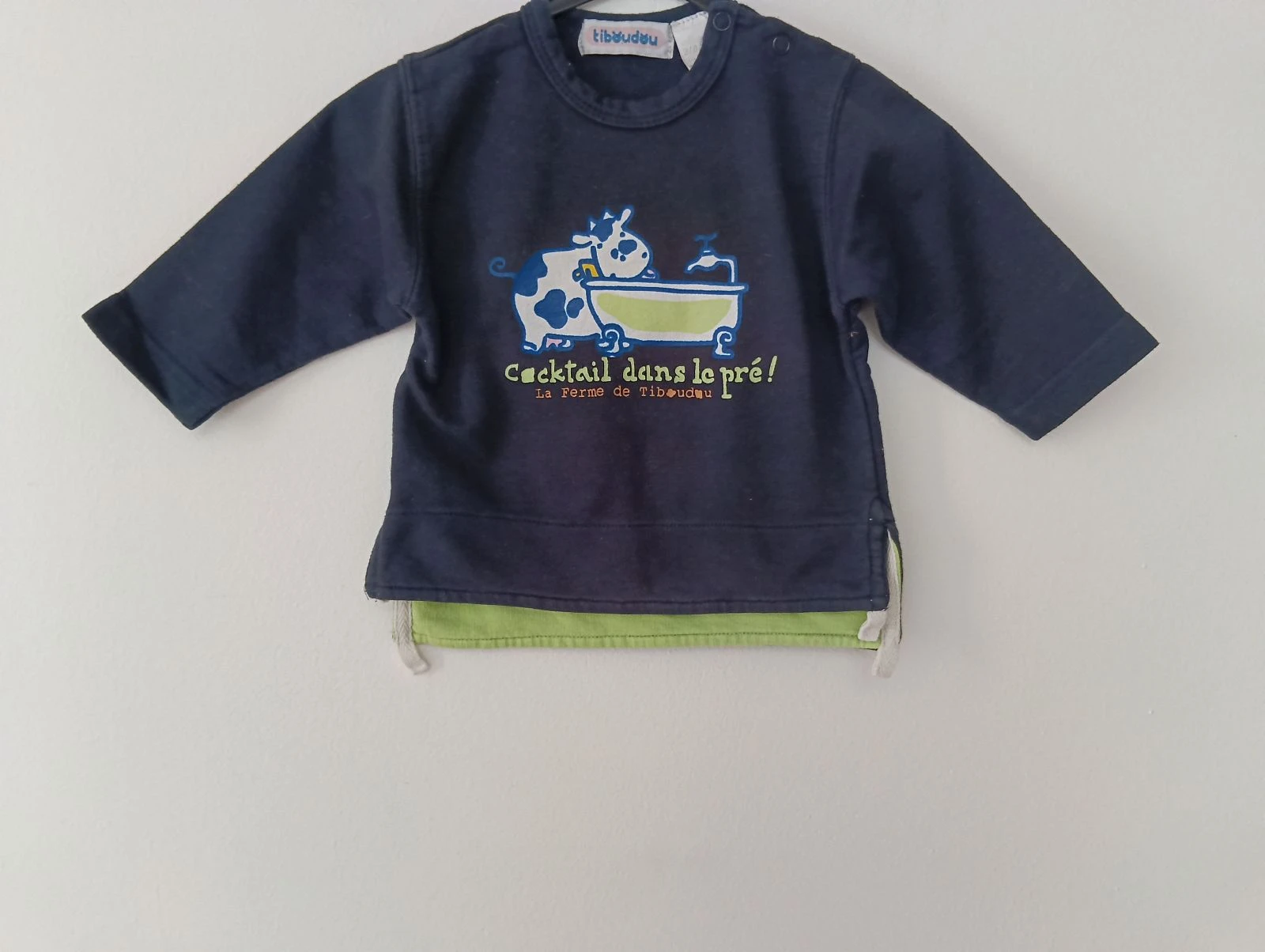 Tee-shirt coton épais Tiboudou 3/6 MOIS